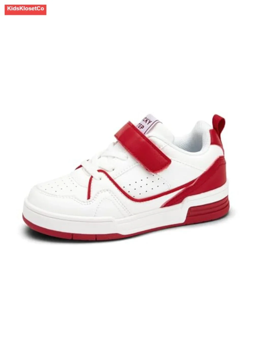 Vegan Leather Slip On Sneaker with Hook-and-Loop Strap for Kids